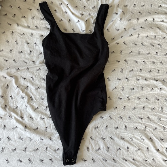 Good American Tops - Good American Thong Leotard Bodysuit